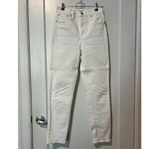 Madewell White Tapered Jeans